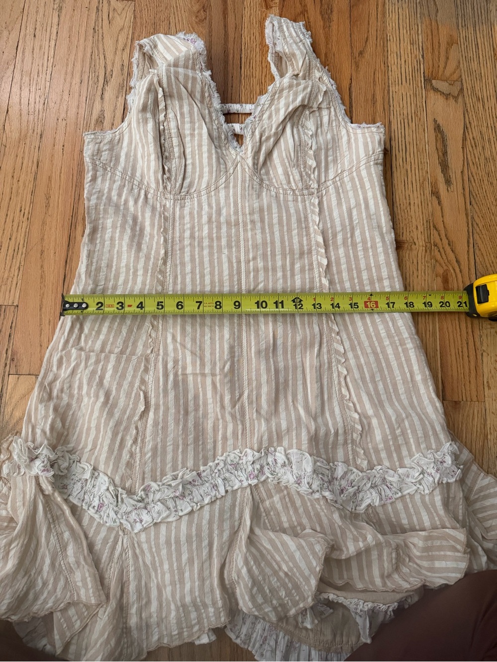 Anthropologie Pilcro V-Neck Ruffle Mini Dress - Picture 8 of 8